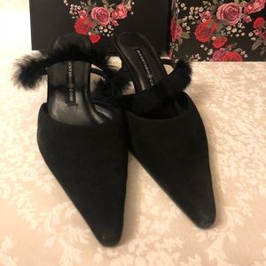Max Studio Suede Kitten Heels